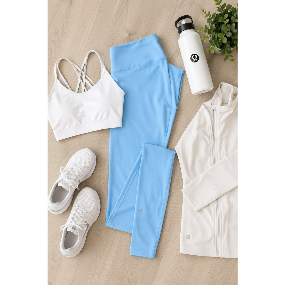 Lululemon Aero Blue High Rise Full Length Leggings Size 4